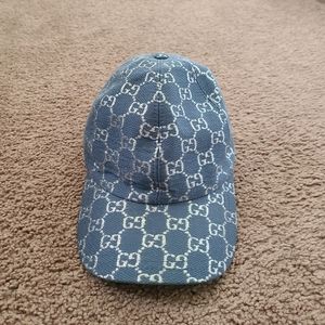 Gucci Lamé Blue Baseball Hat